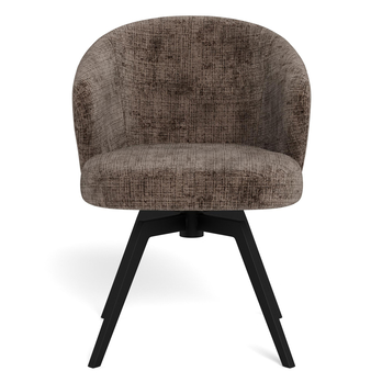 Jedálenská stolička DARLENE hnedá/matná čierna 1