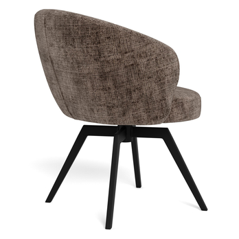 Jedálenská stolička DARLENE hnedá/matná čierna 3