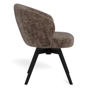 Jedálenská stolička DARLENE hnedá/matná čierna 4