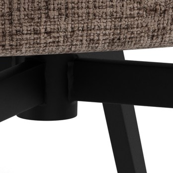 Jedálenská stolička DARLENE hnedá/matná čierna 5