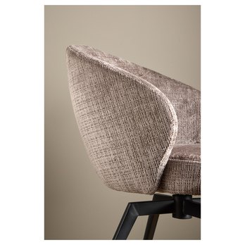 Jedálenská stolička DARLENE hnedá/matná čierna 8