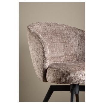 Jedálenská stolička DARLENE hnedá/matná čierna 9