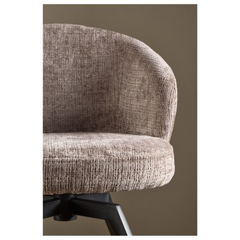 Jedálenská stolička DARLENE hnedá/matná čierna 10