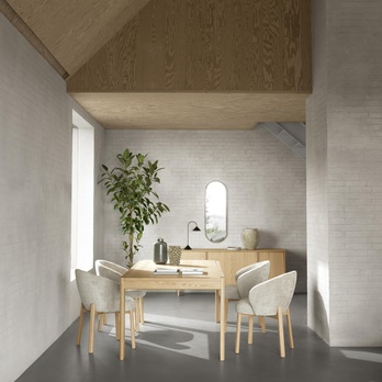 Jedálenská stolička DARLENE béžová/matný dub 1