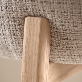 Jedálenská stolička DARLENE béžová/matný dub 10