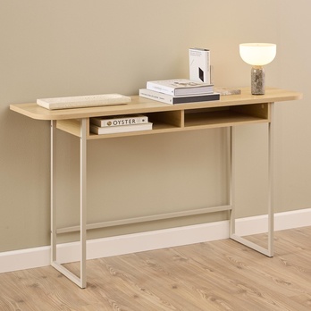 Konzolový stolík DARLINGTON 140 dub/sivá 1