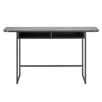 Konzolový stolík DARLINGTON 140 popolavá čierna/matná čierna 2