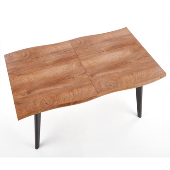 Jedálenský stôl DAUDI prírodná/čierna 4