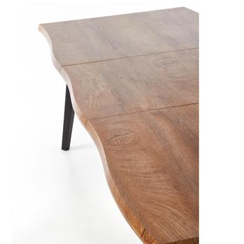 Jedálenský stôl DAUDI prírodná/čierna 5