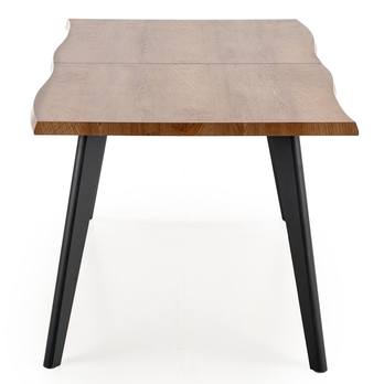 Jedálenský stôl DAUDI prírodná/čierna 6