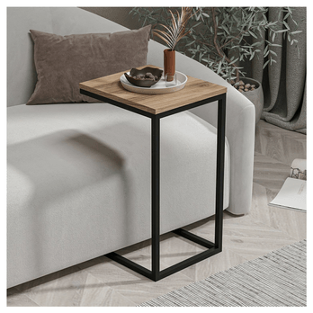 Prístavný stolík DAVIN orech/čierna 1