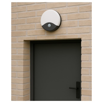 Vonkajšie nástenné LED svietidlo DEBI čierna/biela 1