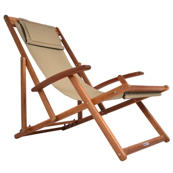 Záhradné ležadlo DECK béžová 1