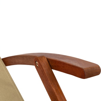 Záhradné ležadlo DECK béžová 4