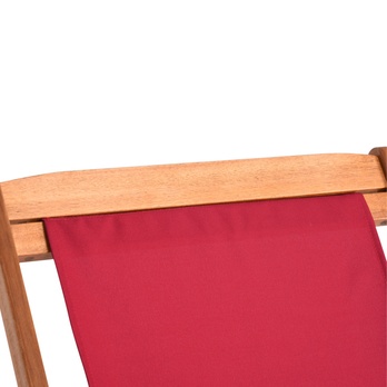 Záhradné ležadlo DECK červená 2