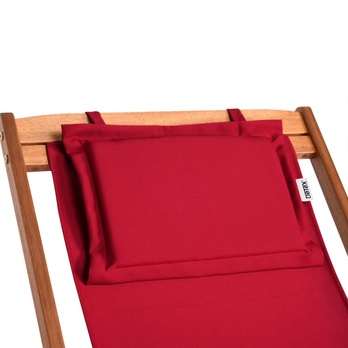 Záhradné ležadlo DECK červená 3