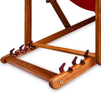 Záhradné ležadlo DECK červená 5