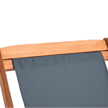 Záhradné ležadlo DECK antracitová 2