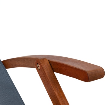 Záhradné ležadlo DECK antracitová 4