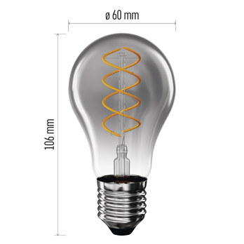 Dekoratívna LED žiarovka DECO SMOKED Z55311 E27, 4,5W, teplá biela 6