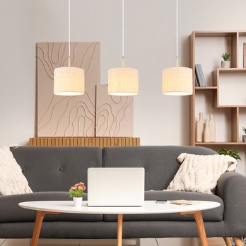 Závesné svietidlo DELEON 3 piesková 1