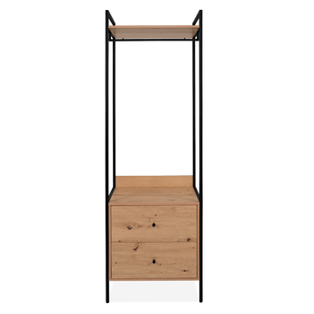 Predsieňová stena DELMA 2 dub/čierna 2