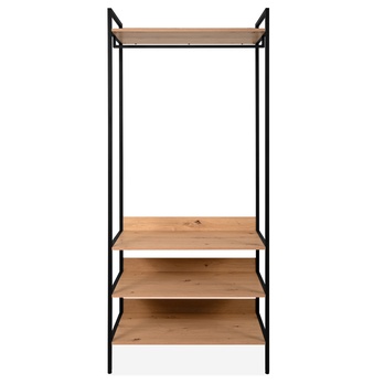 Predsieňová stena DELMA 4 dub/čierna 2