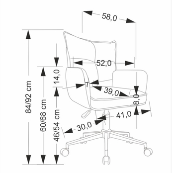Detská stolička DEMBU svetloružová 10