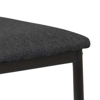 Barová stolička DEMINA sivá/čierna 5