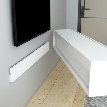 TV stolík DENBY biela 3