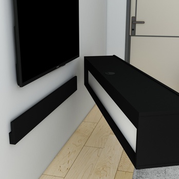 TV stolík DENBY čierna 3