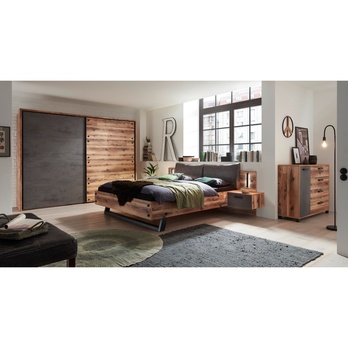 Komoda DENTON dub lodge/antracitová 4