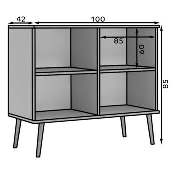 Komoda DERIA dub craft 4