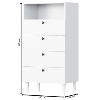 Komoda DERRY 2 biela 9