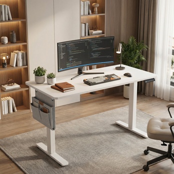 Písací stôl DESK 6 biela 2