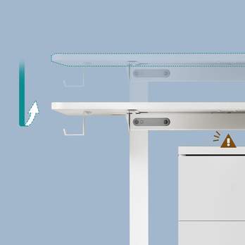 Pracovný stôl DESK biela 3
