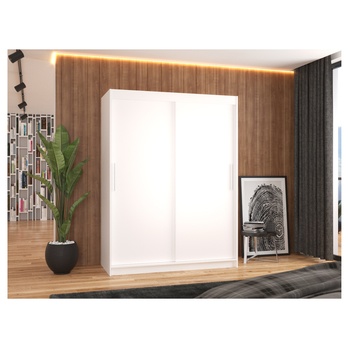 Šatníková skriňa DEVI biela 1