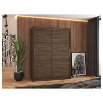 Šatníková skriňa DEVI čokoládovo hnedá 1