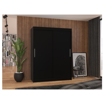 Šatníková skriňa DEVI čierna 1