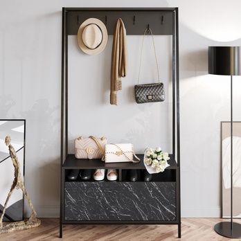 Predsieňová zostava DEVIN čierna 1