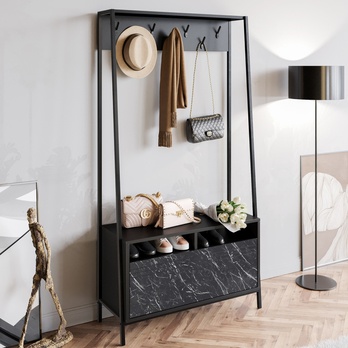 Predsieňová zostava DEVIN čierna 2