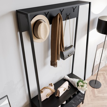 Predsieňová zostava DEVIN čierna 3