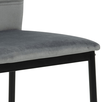Jedálenská stolička DIA sivá/čierna 8