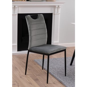 Jedálenská stolička DIA sivá/čierna 11