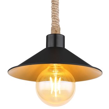 Závesné svietidlo DIANA 1 čierna/zlatá 3