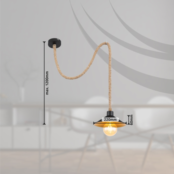 Závesné svietidlo DIANA 1 čierna/zlatá 4