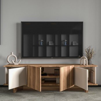 TV stolík DIANA 1 krémová/orech 1