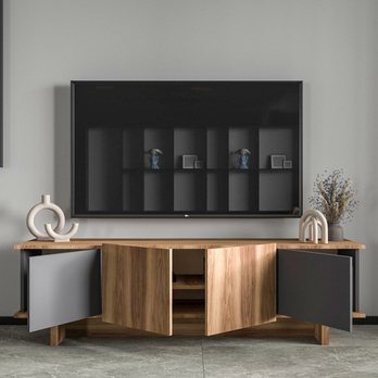 TV stolík DIANA 1 antracitová/orech 1