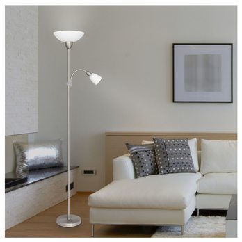 Stojacia lampa DIANA chróm/biela 1