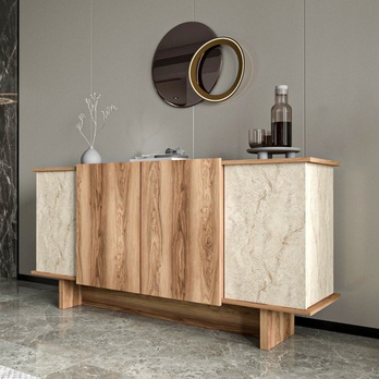 Komoda DIANA travertín/orech 1